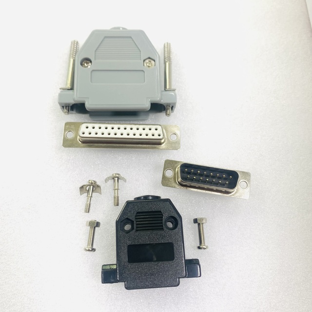 D-Sub Connectors D-Sub 9pin 15pin 25pin 37pin 50pin Plastic Assembly Housing with Protective Hood