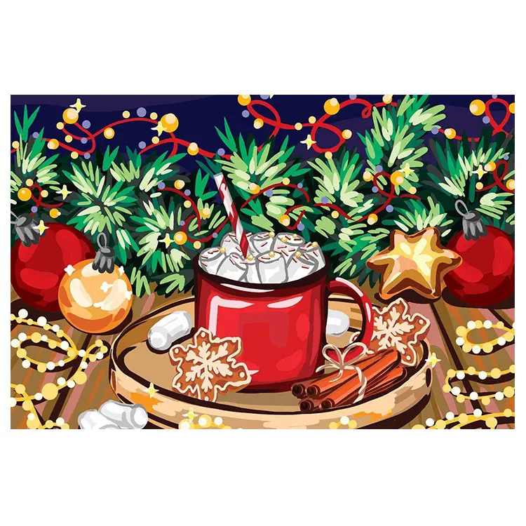 ABクリスタルドリルASF2773を使用したクリスマスギフトダイヤモンド絵画