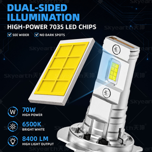 Feux antibrouillard et phares LED H7 90W 12V, mini plug&play 1:1, compatibilité universelle pour VW - Product Image 5
