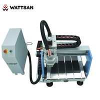 Machine de fraisage CNC de bureau Wattsan 0404 Mini 1,5 kW, 2 axes, 400*400, pour aluminium et bois, avec contrôle DSP et pompe moteur