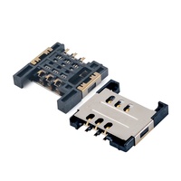 Connecteur de support de carte SIM MUP-C734 6P, support de carte à puce pour souris intelligente, éclairage intelligent, vente chaude en Israël, Inde, Malaisie