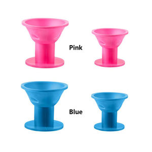 تصفيفة الشعر اكسسوارات DIY أدوات 20/ 30/ 40 حزمة الخيار مخصص لا كليب الوردي أو الأزرق المحمولة بكرة الشعر سيليكون بكرات شعر - Product Image 5