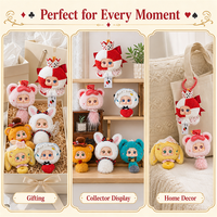 Mignonnes poupées en peluche à visage en vinyle, série animaux, boîtes mystères, jouets en peluche, pendentifs de sac, décorations, cadeaux