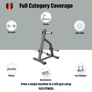 Porta Pesi Olimpici con Più Supporti per Pesi, Supporti Bilanciere a Doppio Lato, Base Rinforzata per Attrezzature Fitness Commerciali - Product Image 3