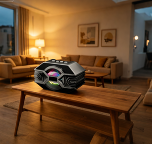 Altavoz Bluetooth ABS-1208 RGB, Mini Altavoz Portátil de Alto Volumen, Estéreo, con Ranura para Tarjeta TF, para Interiores, Exteriores, Fiestas en Casa y Entretenimiento - Product Image 1