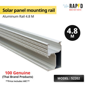 Riel de aluminio de montaje solar Paneles solares de 4,8 M Producto de marca superior tailandés Ventas al por mayor de la fábrica de Tailandia OEM es aceptable - Product Image 6