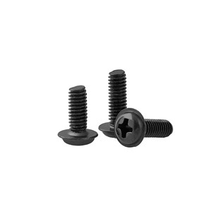 M4 M5 oxyde noir en acier au carbone <span class=keywords><strong>Phillips</strong></span> <span class=keywords><strong>Vis</strong></span> À Tête Cylindrique Avec Col - Product Image 1