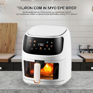 Hiện đại 8L mini Nồi chiên không khí với màn hình cảm ứng điều khiển OEM ODM nhựa Giá Hot <span class=keywords><strong>LCD</strong></span> hiển thị không có dầu yêu cầu 1 năm bảo hành - Product Image 6