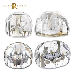 2022 tenda igloo di nuovo design 3.3M 3.8M tenda a cupola trasparente a bolle in policarbonato