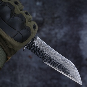 มีดโบวี่ดามัสกัสสำหรับเอาชีวิตรอด ปรับแต่งได้ ใบมีดสแตนเลส ด้ามไม้ G10 ทำเองได้ สำหรับล่าสัตว์ พกพาได้ทุกวัน มีบริการ OEM พร้อมคลิปหนีบ - Product Image 5