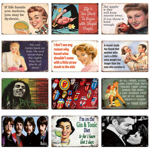 Affiches de musique rock, signes en métal, en étain, pour homme, tanière, garage, décoration de maison, drôle, vente en gros, expédition gratuite