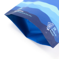 Sachet Doypack à fermeture éclair pour emballage de poudre de mélange pour boissons, avec impression numérique sur film doux au toucher