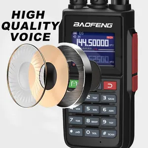 Baofeng UV-22L Tri Band Walkie Talkie Type-C Charging Ham Radio High Capacity HF Transceiver 999CH UV22 2 Way Radio
