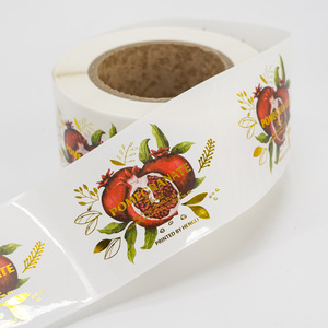 Custom Business logo Round clear Self Adhesive Waterproof Labels Roll Vinyl Transparent Stickers - Product Image 6
