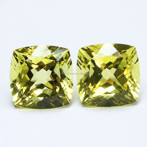 เบาะเลมอนควอทซ์สีเหลืองเลมอนขนาด9X9MM สร้อยข้อมือทำเครื่องประดับแบบ DIY สร้อยข้อมือควอทซ์เลมอนสังเคราะห์ - Product Image 2