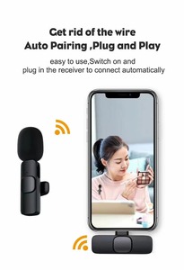 Taşınabilir Mini harici Microfonos bluetooth mikrofon kablosuz yaka mikrofonu Smartphone için Mic tip C IOS - Product Image 4
