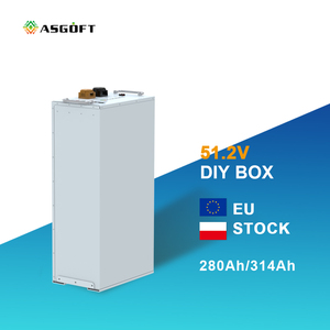 กล่องแบตเตอรี่ ASGOFT DIY 15kWh 48V/51.2V 16S 200A เหมาะสำหรับแผงวงจร BMS JK Pace JiaBaiDa แบบต่อพ่วงได้ ชุดกล่องแบตเตอรี่ลิเธียม Lifepo4 - Product Image 1