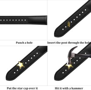 Pson Sets Star Leather Rivets Kit Mm Mixed Colour Star Rivets Studs For Clothing Repair Decorate Jackets Shoes Bags Belts <b>Purse</b> - Product Image 3