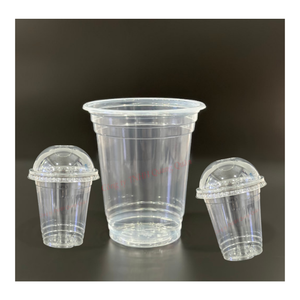 Tasse à smoothie en plastique PP transparent jetable Matériaux durables et écologiques de Quang Quan Vietnam pour le thé et les boissons - Product Image 1
