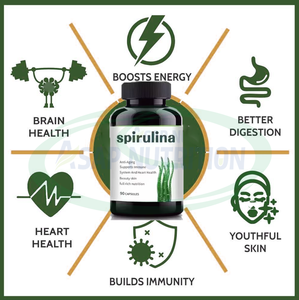 Аусрезон OEM Органическая добавка экстракта спирулины и хлореллы, натуральный богатый веганский белок, хлорофилл спирулина в таблетках - Product Image 3