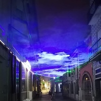 Projecteur laser extérieur 60W pour bâtiment, étanche, RGB, pleine couleur, lumière de scène laser