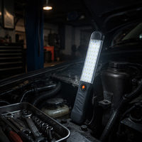 Lampe de travail rechargeable pour réparation automobile, éclairage de marché nocturne, lampe de secours LED magnétique