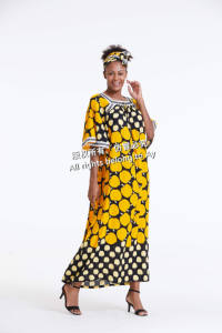 Abiti lunghi etnici africani stampa caftani vendita calda musulmani kaftani - Product Image 3