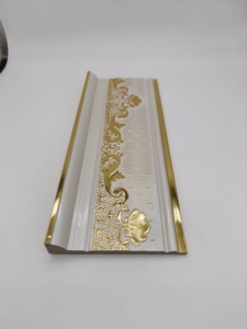 <span class=keywords><strong>Moulure</strong></span> décorative <span class=keywords><strong>dorée</strong></span> en PS, étanche, pour plafond et <span class=keywords><strong>mur</strong></span> de fond de télévision intérieur - Product Image 3