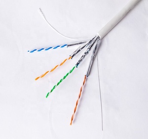 GHT cat6A U/FTP Cáp 23/22AWG OFC đồng trần cáp Ethernet với giấy chứng nhận xác minh kiểm tra báo cáo nhà Máy Giá cat6A - Product Image 3