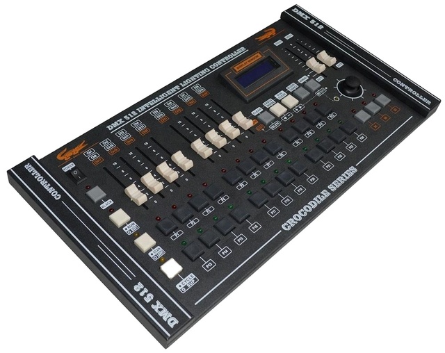 Professional 504 Channel DMX Controller Crocodile 2024 Stage Lighting Console for Moving Head Scanner DJ Equipment