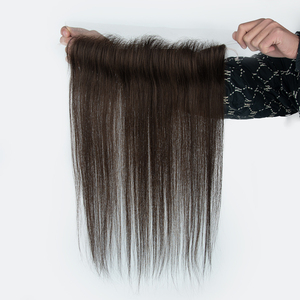 Envío Inmediato: Topper de Cabello Virgen Ruso para Mujer, 130% de Densidad, 13x2, para Reemplazo de Línea de Cabello HD con Encaje, Hecho a Mano - Product Image 4