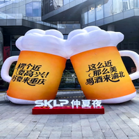 Grande bouteille de liqueur gonflable réaliste, modèle imprimé sur mesure pour festival de la bière, ouverture de magasin, événement marketing commercial, décoration