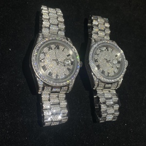 Orologio da <span class=keywords><strong>Uomo</strong></span> YSS Jewelry Placcato Oro 18k, Stile Hip Hop con Diamanti CZ, in Acciaio Inossidabile - Product Image 6