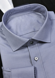 <span class=keywords><strong>Camicia</strong></span> Jacquard Testurizzata Premium da Uomo in Lavanda |   Abito Formale Slim Fit con Colletto Aperto per Business |   MTM Su <span class=keywords><strong>Misura</strong></span> - Product Image 2