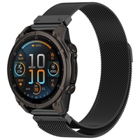 20/22/26mm Tali Jam Tangan Milanese Loop Terbaru untuk Garmin Fenix 8 7X 6 Pro Magnetik Stainless Steel Quick Release Metal Strap