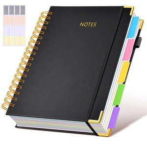 Custom Printed A5 A6 A4 No Ink Bleeding Hard Soft Leather Journal Planner PU Spiral Notebook Diary with logo for Students - Product Image 6