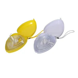Masque de poche de premiers secours jetable gratuit pour les premiers secours masque cpr avec tube masques faciaux