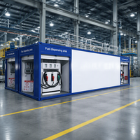 Station-service mobile sur mesure en conteneur avec réservoir de stockage et distributeur de carburant