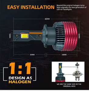 Sfida thương hiệu D2 45Watts 6000K Led xe đèn pha bóng đèn tùy chỉnh bao bì H4 H7 9005 HB3 Đèn pha laser cho tự động chiếu sáng - Product Image 5