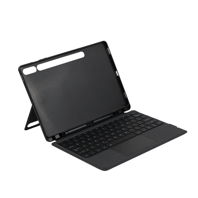 Laudtec TPU+ABS+PU Magnetic Keyboard Case for Samsung Tab S7FE/A9+/S8plus 12.4 inch ODM OEM/Private Label
