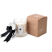 AIKUN Bougie parfumée en pot de verre de luxe personnalisée en usine Coffret cadeau Bougie parfumée en cire de soja naturelle pour offrir en cadeau