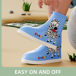 Couverture <span class=keywords><strong>de</strong></span> botte <span class=keywords><strong>de</strong></span> <span class=keywords><strong>pluie</strong></span> d'hiver pour enfants imperméable antidérapant PVC couvre-chaussures <span class=keywords><strong>de</strong></span> <span class=keywords><strong>pluie</strong></span> garçons filles école primaire pluvieux - Product Image 3