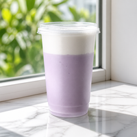 Gobelets en plastique transparent 16 oz avec couvercles, logo personnalisé, vente en gros pour les magasins de jus