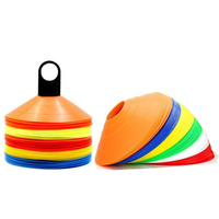 Groothandel plastic schijfmarkeringskegels, platte snelheids- en behendigheidstrainingkegels voor voetbal, basketbal en andere sporten.