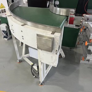 Pasokan produsen kondisi baru sabuk putar 90/180 derajat garis konveyor sabuk konveyor mesin pembalik baja tahan karat sabuk konveyor - Product Image 1