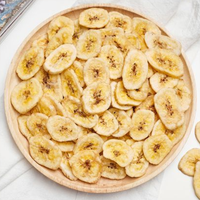 Vente de gros Banane biologique lyophilisée Vente en gros Snack sain en vrac Transformation de frites Banane sèche