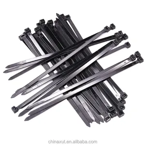 4.6*200mm nylon cable zip ties various types wire ties supplier black selflocking wraps cable ties heavy duty