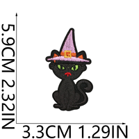Patchs thermocollants en fer pour Halloween, motifs citrouille, fantôme, crâne, grandes tailles 2.1-6.3cm, pour la décoration de vêtements, vestes, chapeaux, sacs et sacs à dos