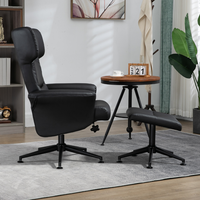 Fauteuil de bureau pivotant de mobilier moderne Fauteuil en cuir inclinable avec repose-pieds