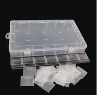 Boîte de rangement en plastique avec compartiments réglables et amovibles